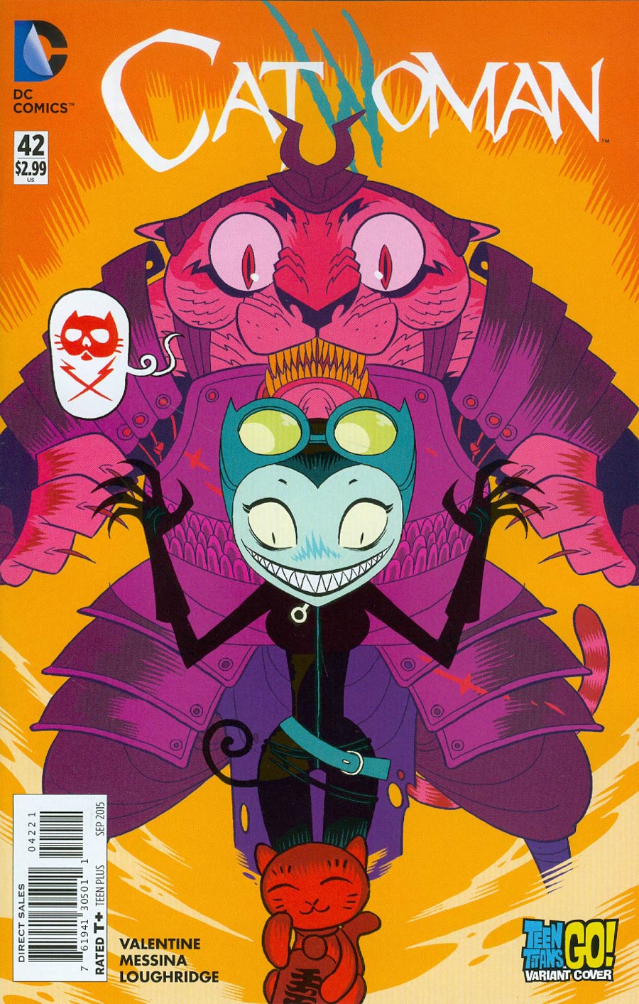 Catwoman Vol 4 #42 Cover B Variant Ben Caldwell Teen Titans Go Cover