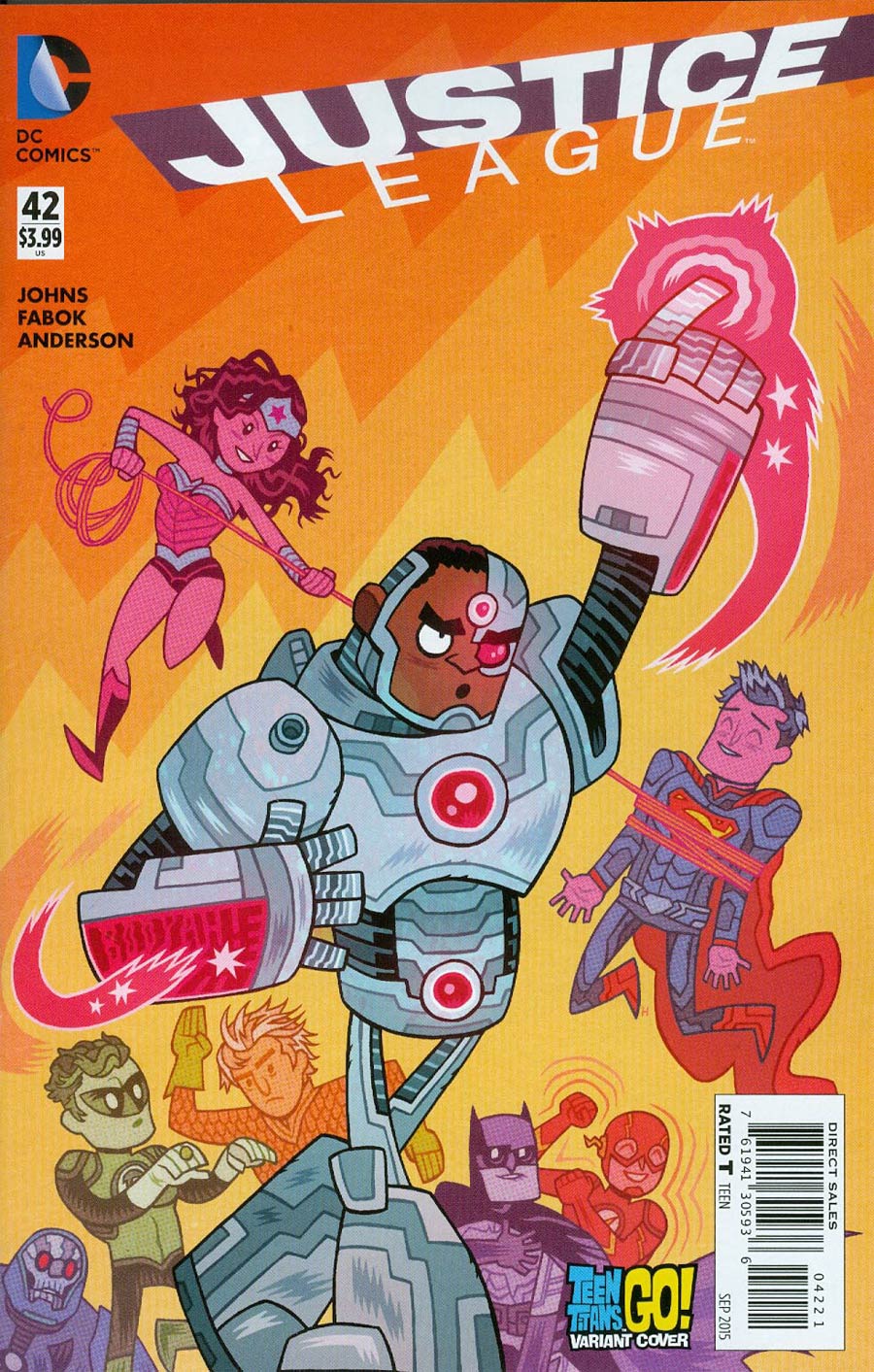 Justice League Vol 2 #42 Cover B Variant Dan Hipp Teen Titans Go Cover