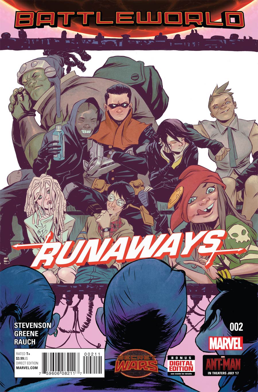 Runaways Vol 4 #2 Cover A Regular Sanford Greene Cover (Secret Wars Battleworld Tie-In)