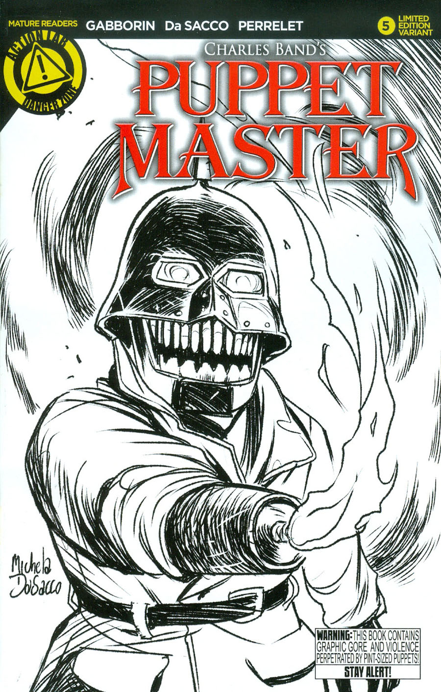 Puppet Master #5 Cover B Variant Torch Sketch Cover