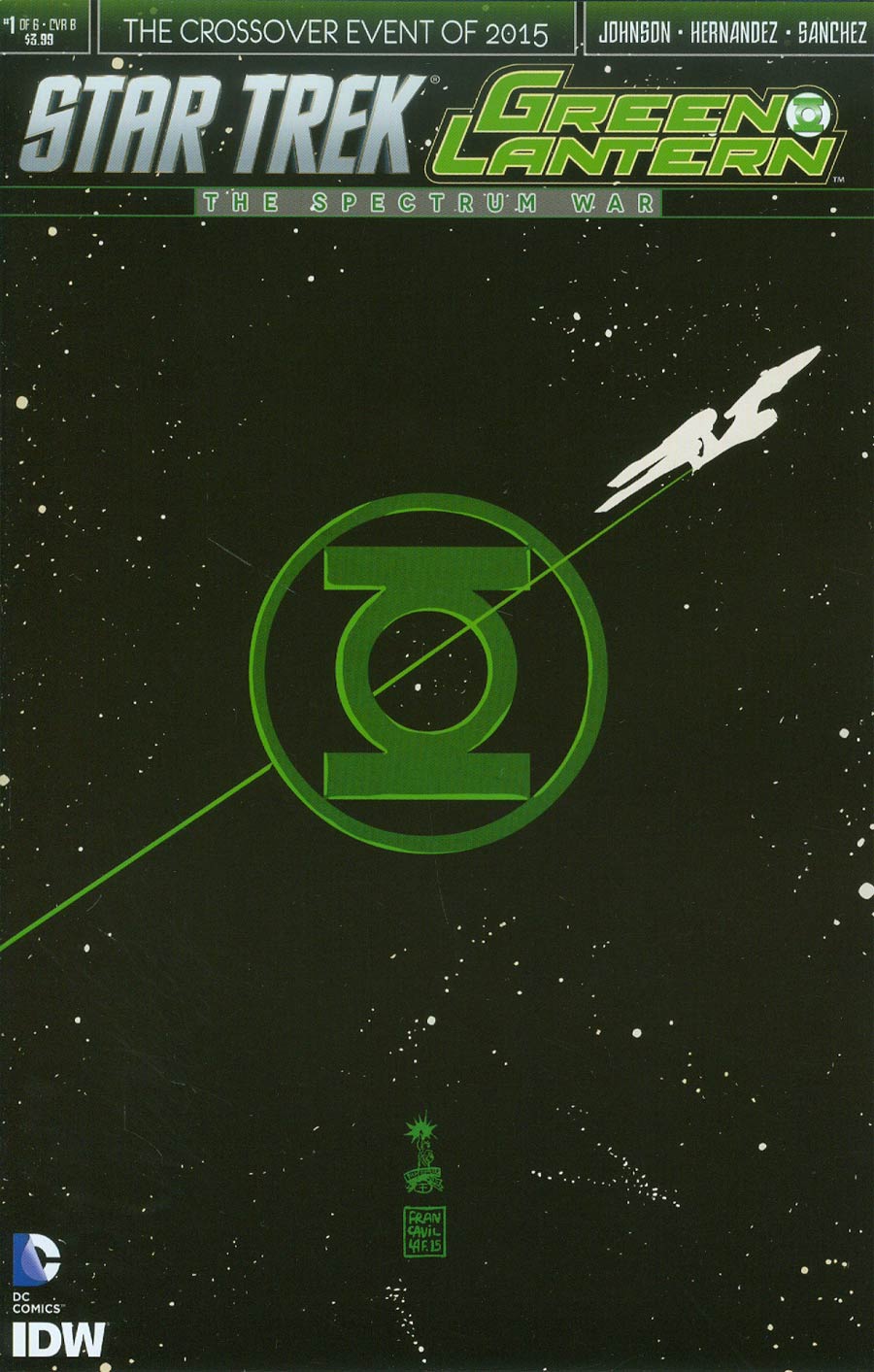 Star Trek Green Lantern #1 Cover B Variant Francesco Francavilla Cover