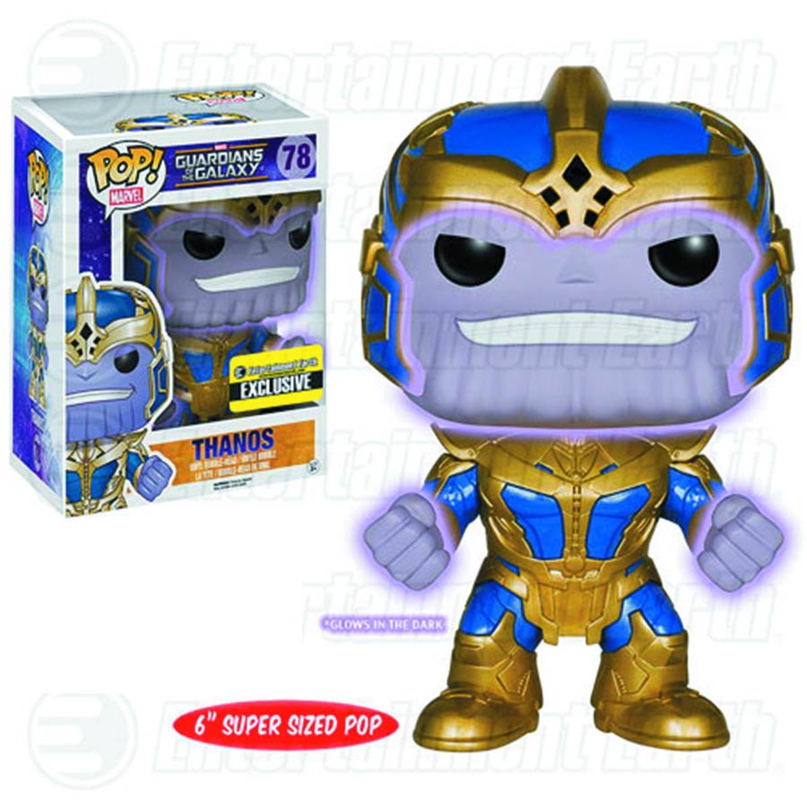 POP Marvel 78 Guardians Of The Galaxy Thanos Glow-In-The-Dark 6-Inch Vinyl Bobble Head