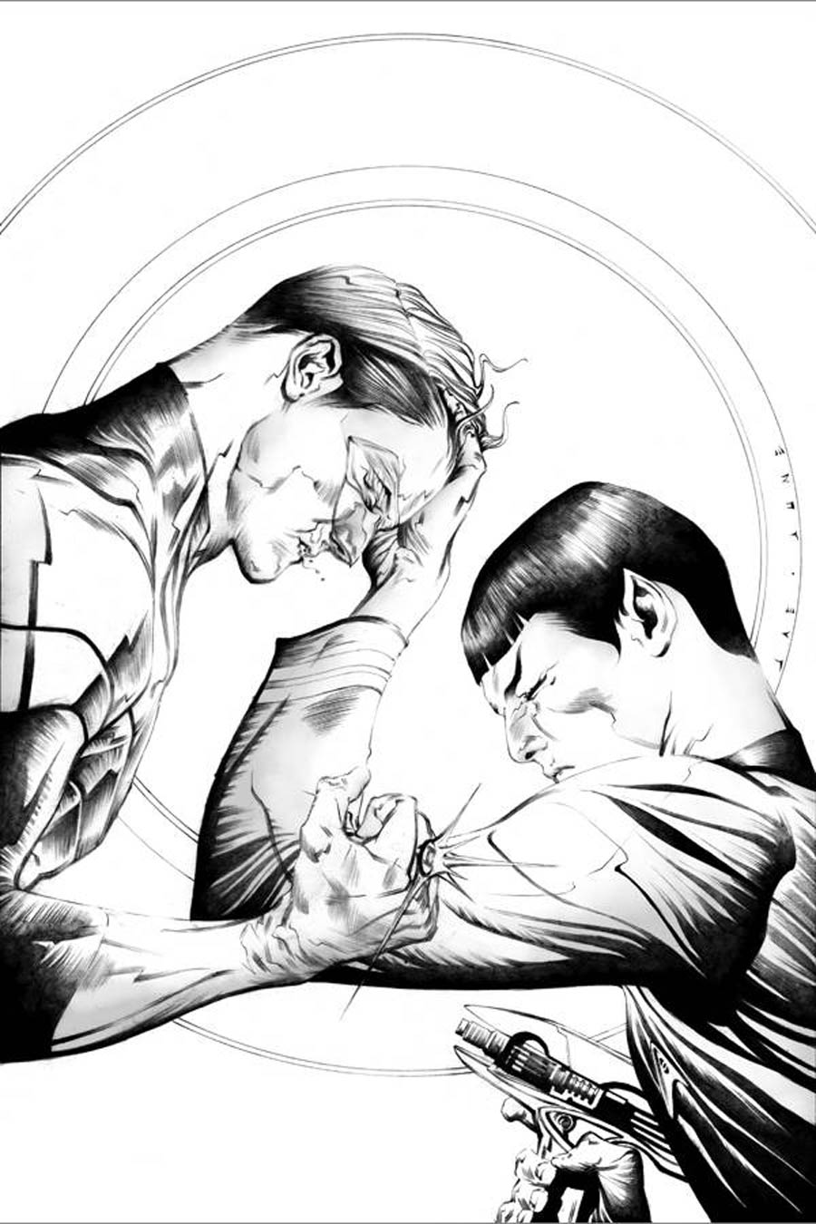 Star Trek Green Lantern #1 Cover M DF Exclusive Jae Lee Pure Line Art Variant Cover Signed By Jae Lee