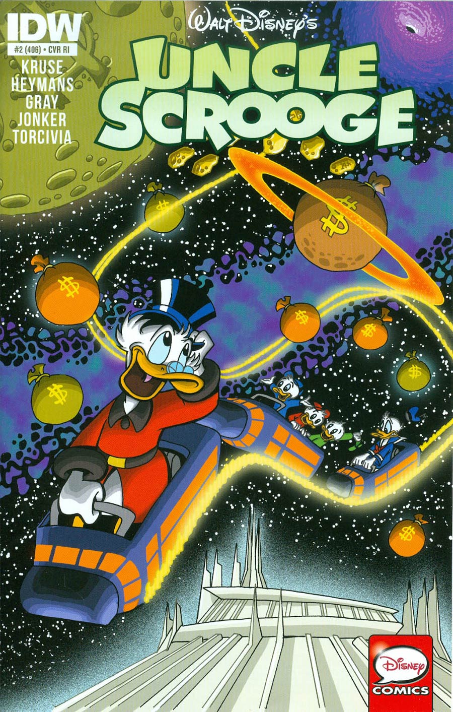 Uncle Scrooge Vol 2 #2 Cover C Incentive James Silvani Disney Legacy Tomorrowland Variant Cover