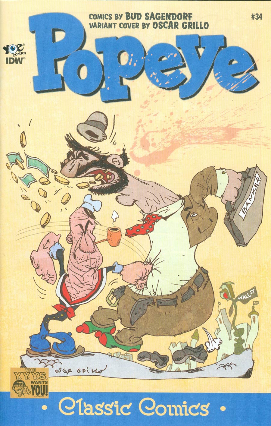 Classic Popeye #34 Cover B Incentive Oscar Grillo Variant Cover