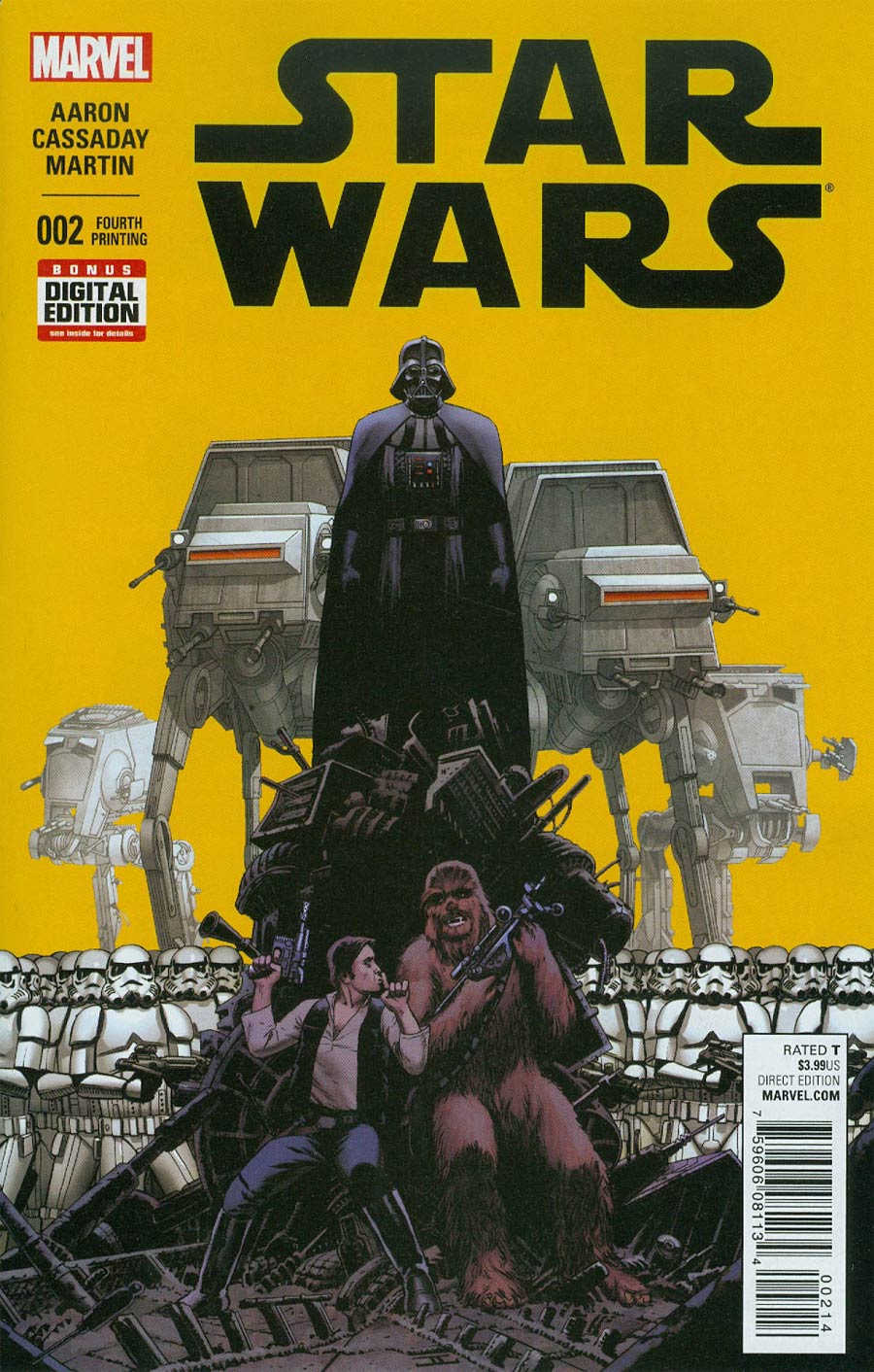 Star Wars Vol 4 #2 Cover I 4th Ptg John Cassaday Variant Cover