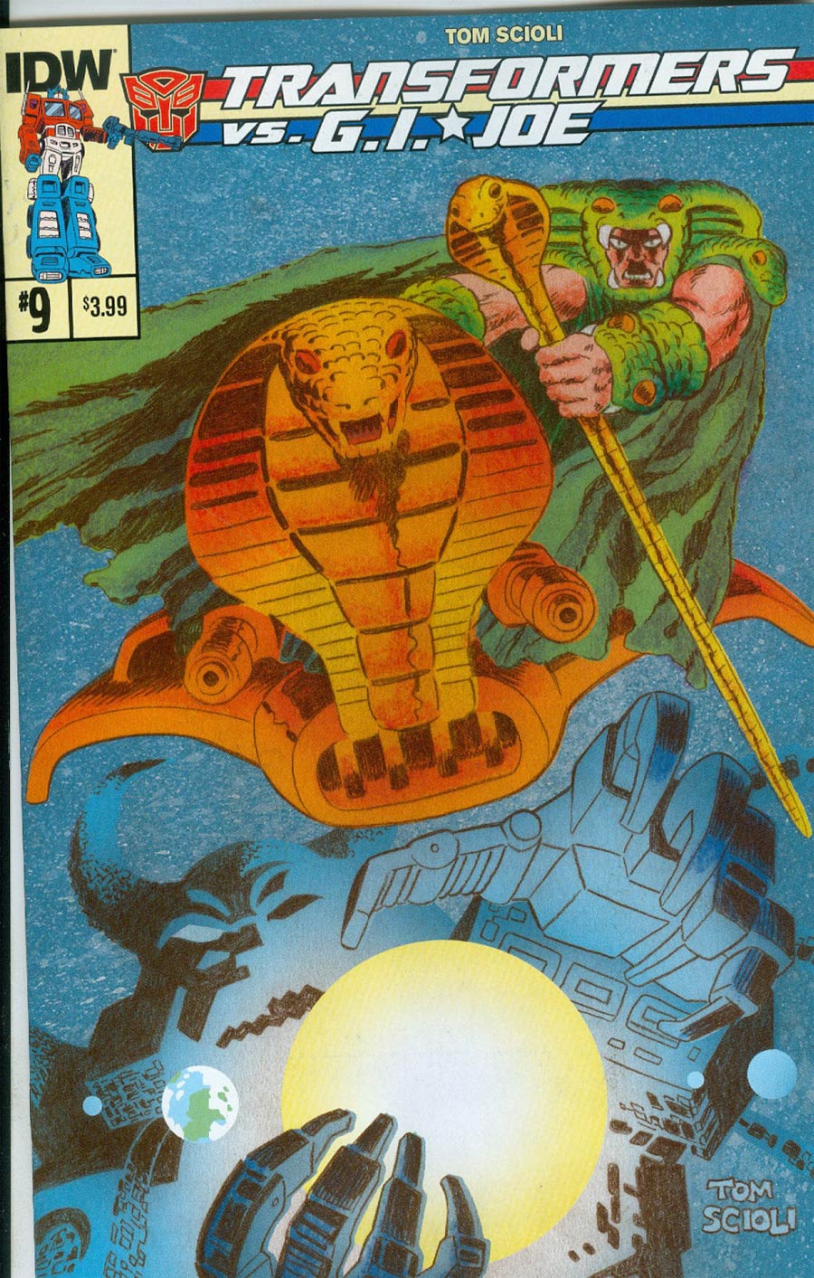 Transformers vs GI Joe #9 Cover A Regular Tom Scioli Cover