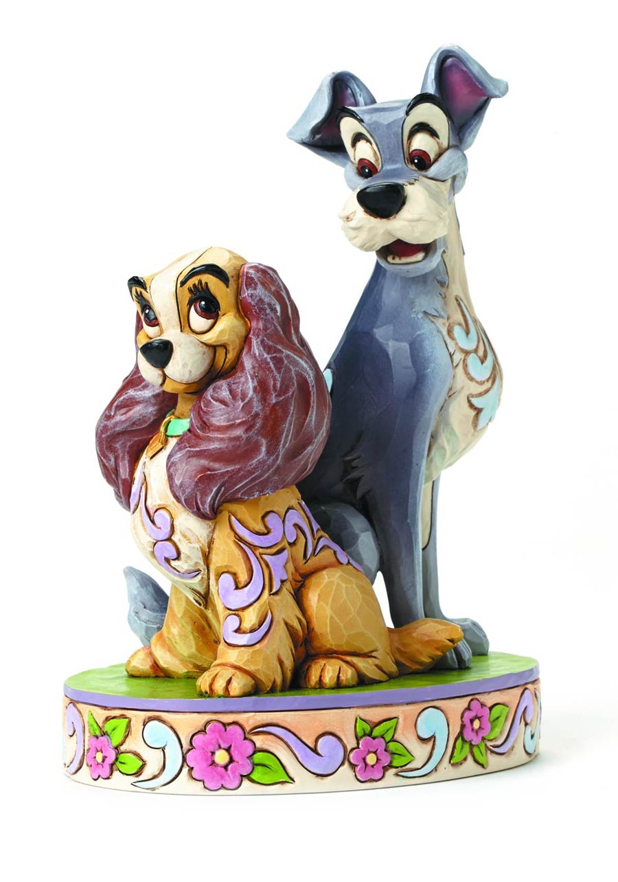 Disney Traditions Lady And The Tramp 60th Anniversary Figurine