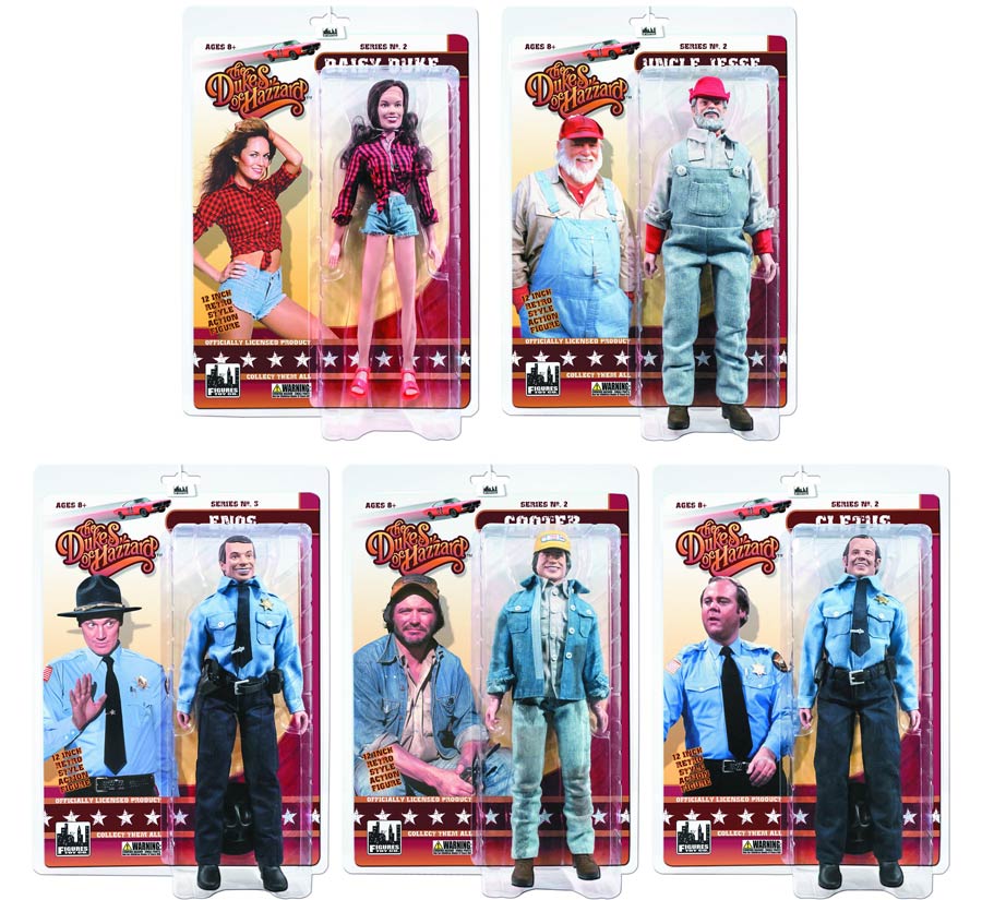 Dukes Of Hazzard 12-Inch Retro Action Figure Series 2 Assortment Case