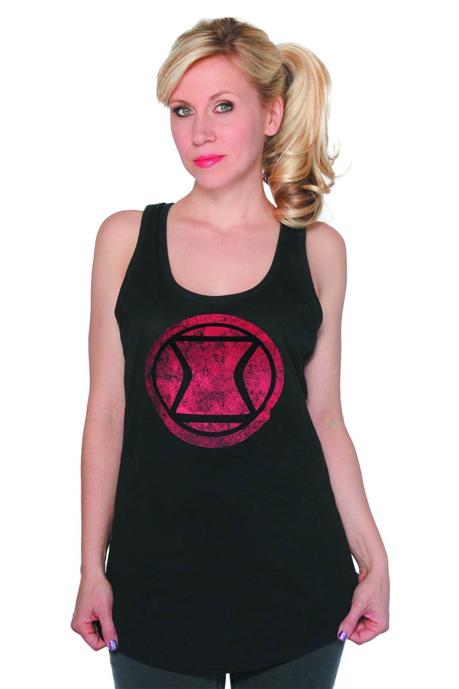 Marvel Black Widow Tank T-Shirt Large