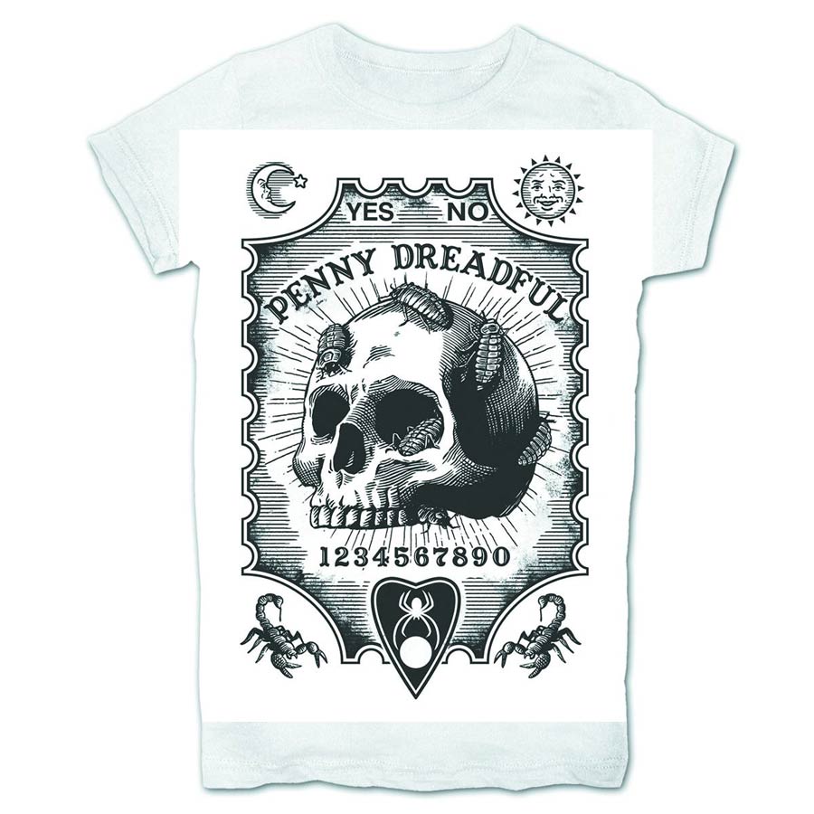 Penny Dreadful Ouija Skill White Womens T-Shirt Large