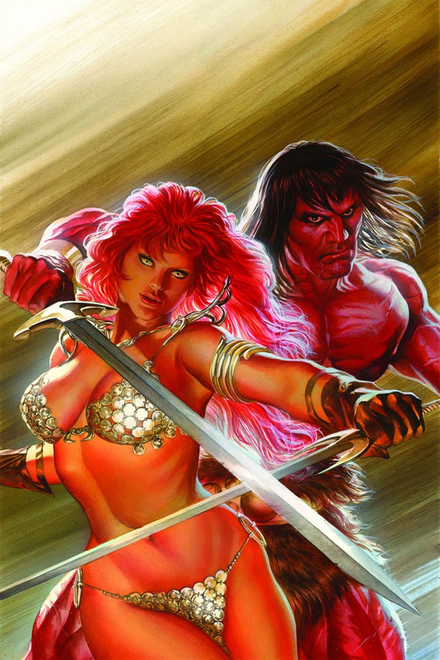 Red Sonja Conan #1 Cover G Rare Alex Ross Virgin Cover Signed Edition