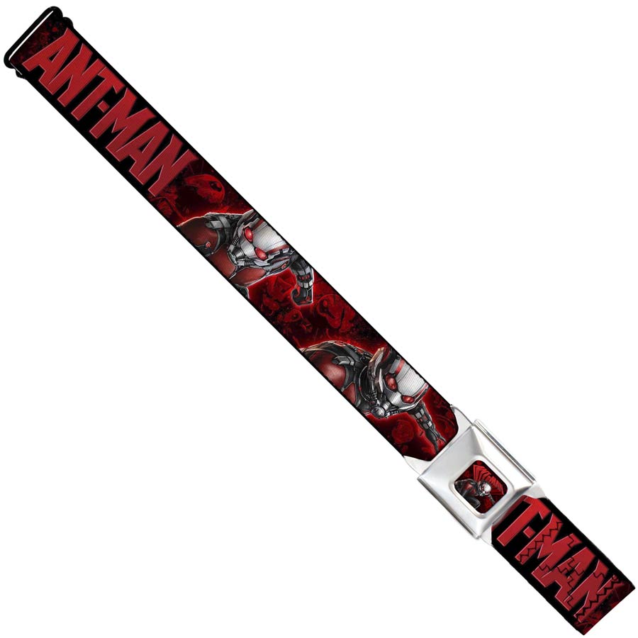 Marvel Comics Seatbelt-Style Belt 24-38 Inches - Ant-Man Red Ants