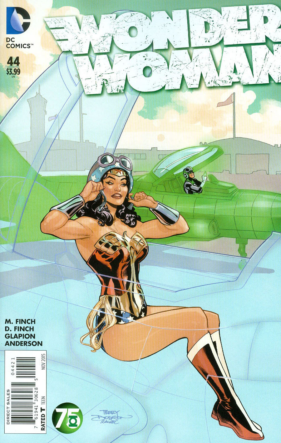 Wonder Woman Vol 4 #44 Cover B Variant Terry Dodson Green Lantern 75th Anniversary Cover