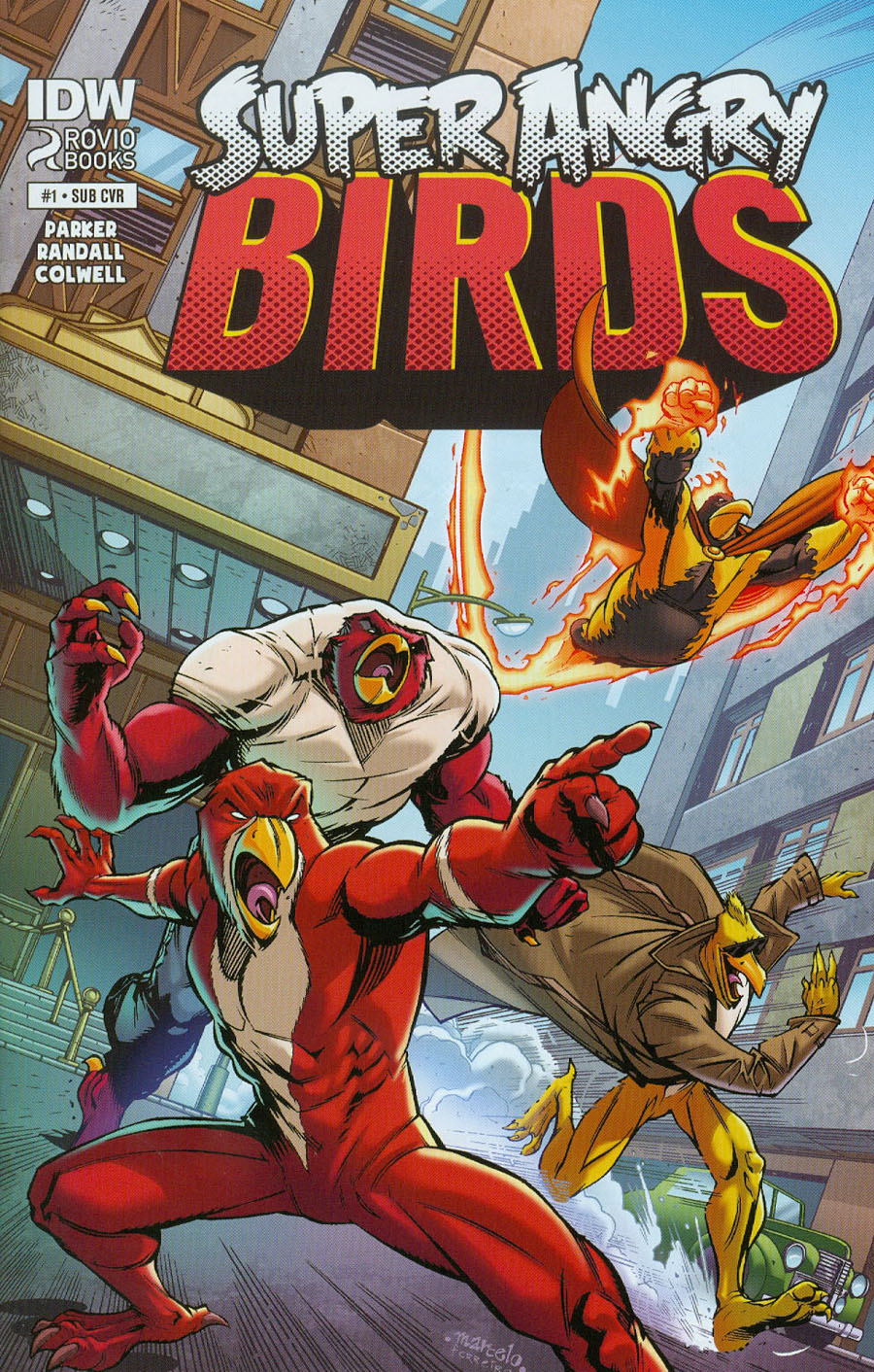 Angry Birds Super Angry Birds #1 Cover B Variant Marcelo Ferreira Subscription Cover