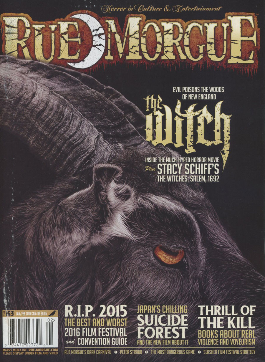 Rue Morgue Magazine #163 Jan / Feb 2016