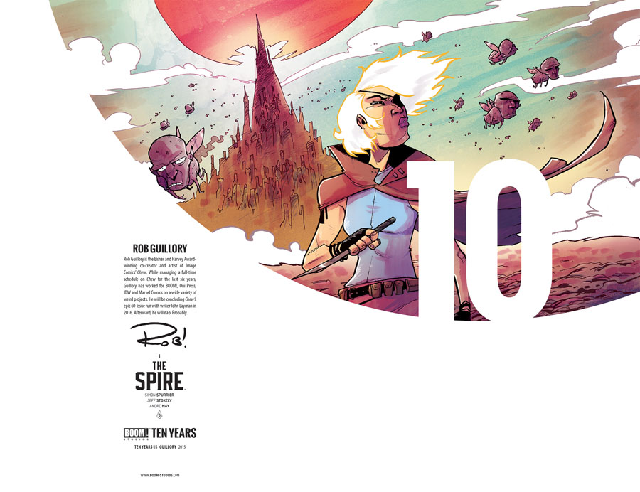 Spire #1 Cover C Incentive Rob Guillory BOOM 10 Years Anniversary Virgin Variant Cover