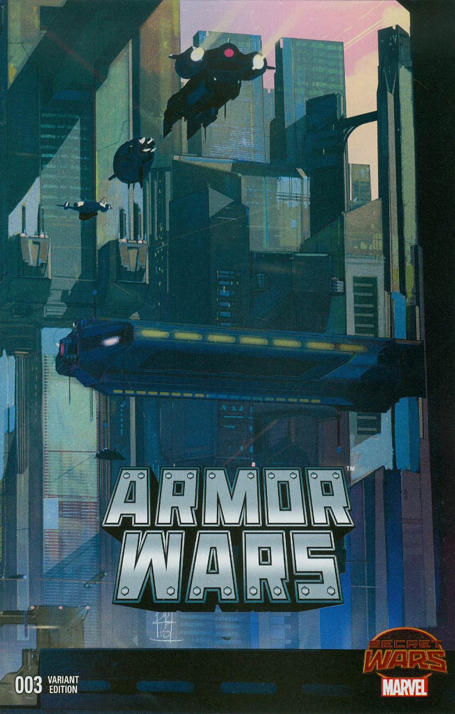 Armor Wars #3 Cover B Incentive Landscape Wraparound Variant Cover (Secret Wars Warzones Tie-In)