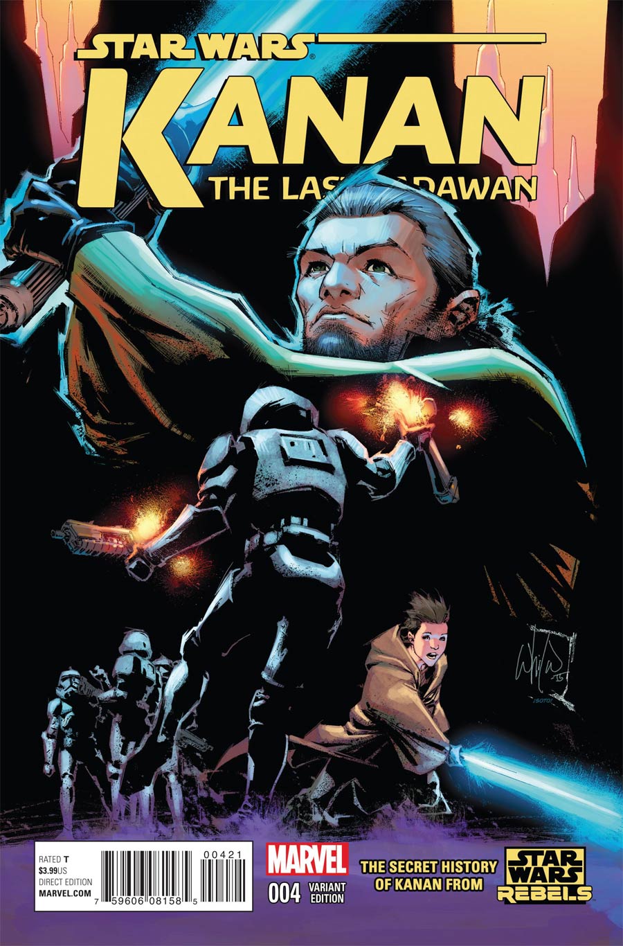 Kanan The Last Padawan #4 Cover B Incentive Whilce Portacio Variant Cover