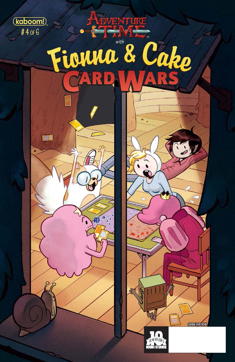 Adventure Time With Fionna & Cake Card Wars #4 Cover B Variant Dana Terrace Subscription Cover