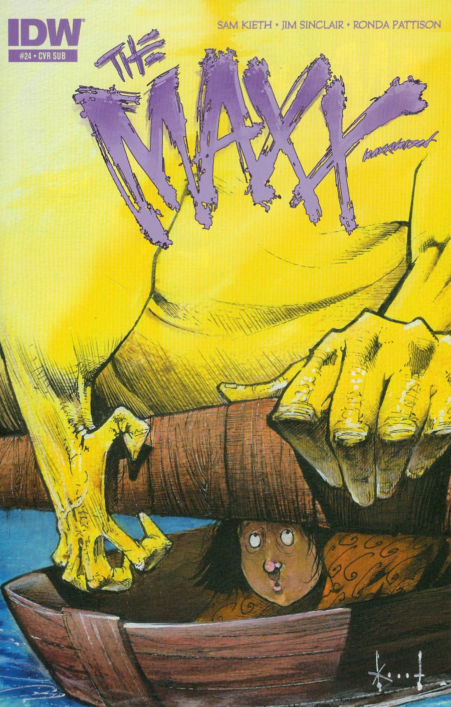 Maxx Maxximized #24 Cover B Variant Sam Kieth Subscription Cover