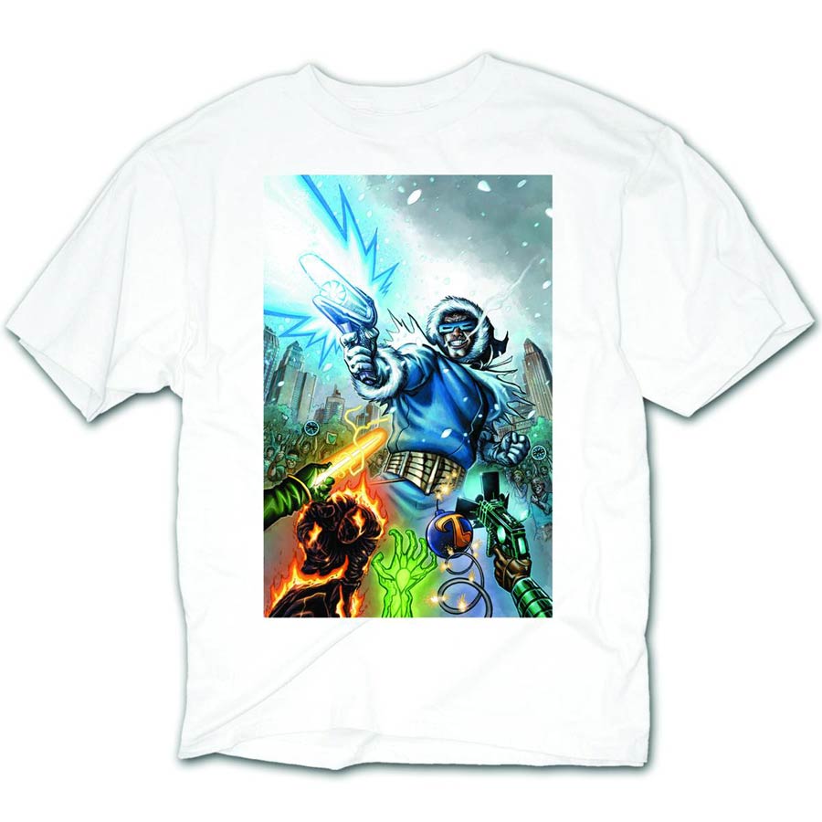 DC Heroes Captain Cold Previews Exclusive White T-Shirt Large