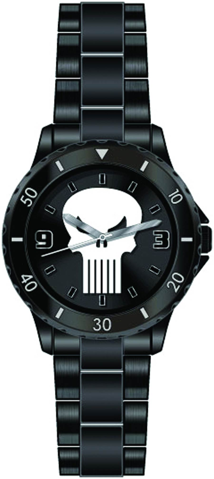 Marvel Punisher Matte Black Bracelet Watch