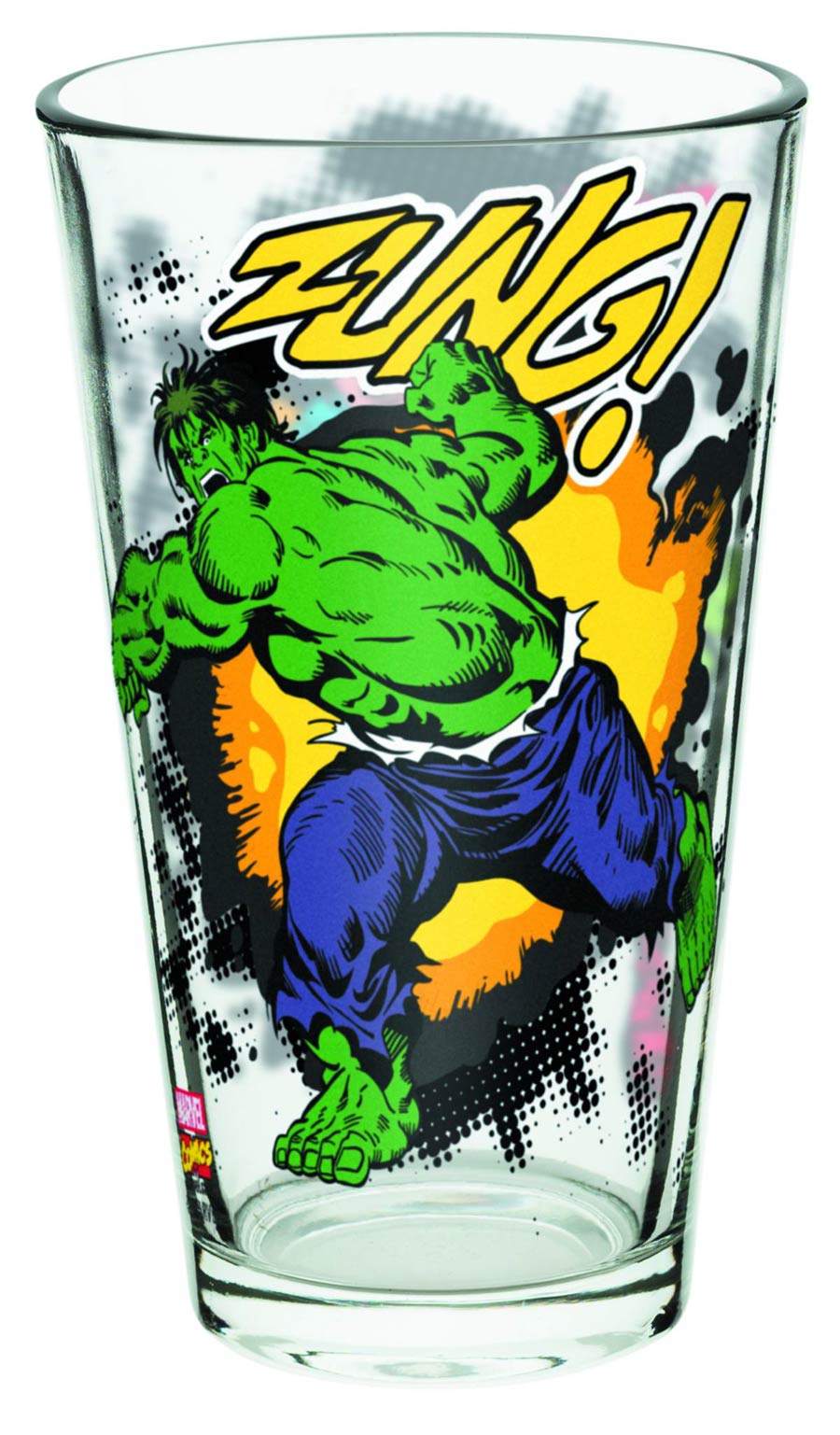 Marvel Heroes 16-Ounce Glass - Hulk And Captain America