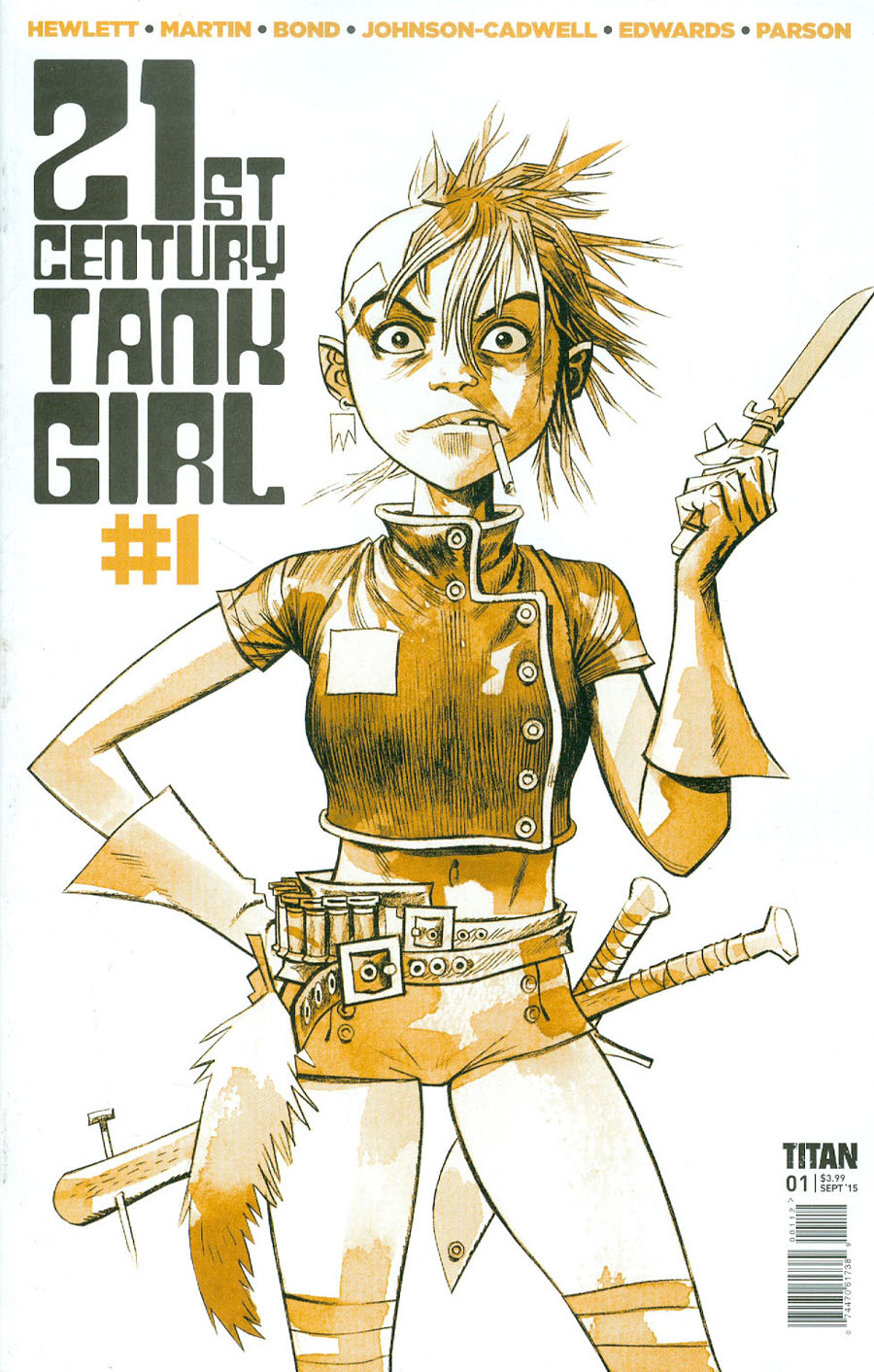 21st Century Tank Girl #1 Cover C 2nd Ptg Jamie Hewlett Variant Cover