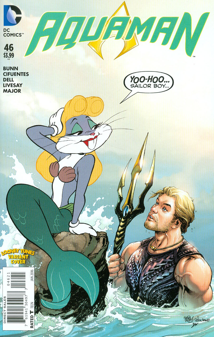 Aquaman Vol 5 #46 Cover B Variant Ivan Reis & Warner Bros Animation DC x Looney Tunes Cover