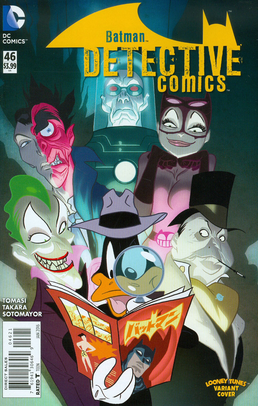 Detective Comics Vol 2 #46 Cover B Variant Ben Caldwell & Warner Bros Animation DC x Looney Tunes Cover