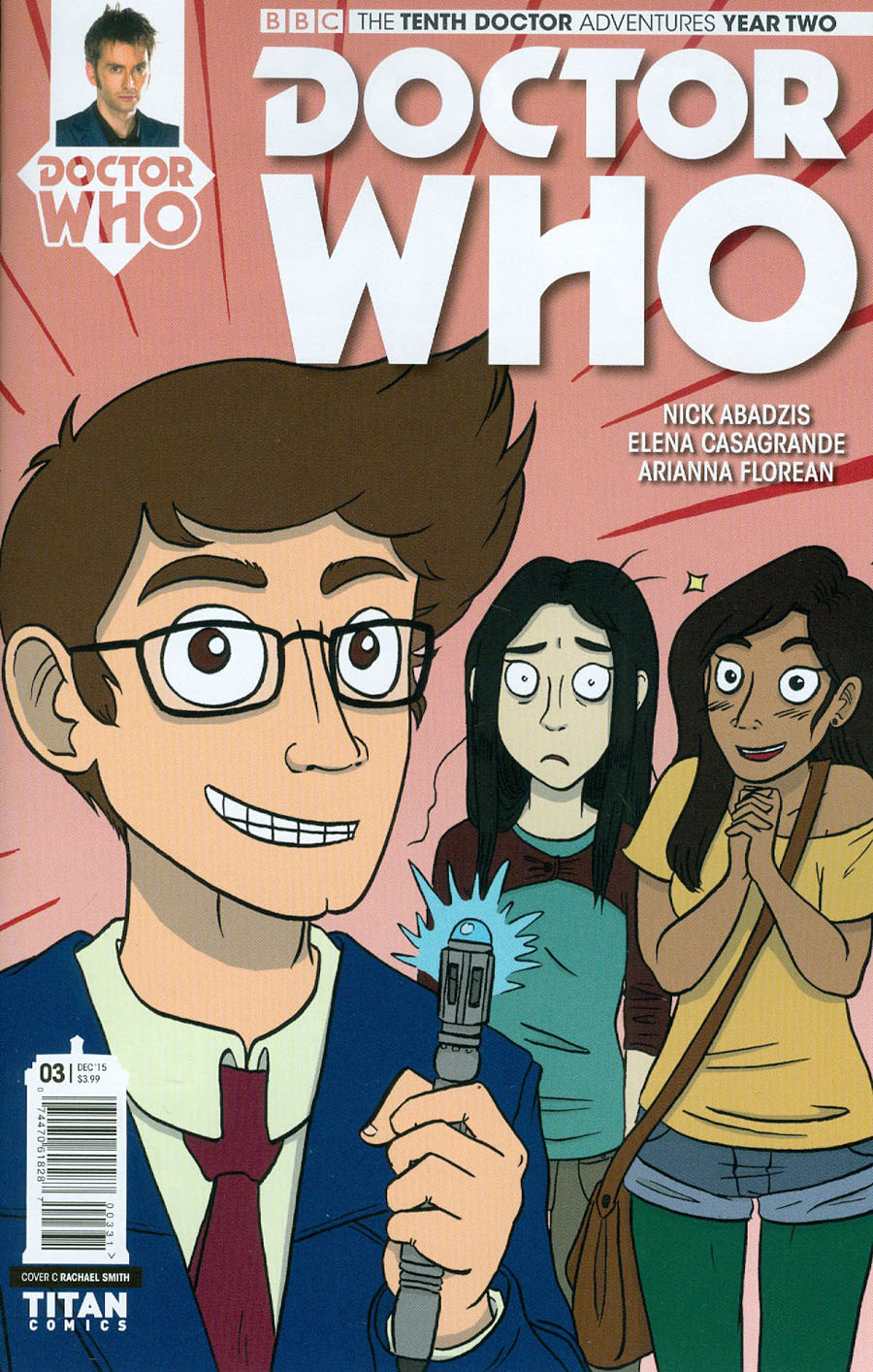 Doctor Who 10th Doctor Year Two #3 Cover C Variant Rachael Smith Doctor Cover