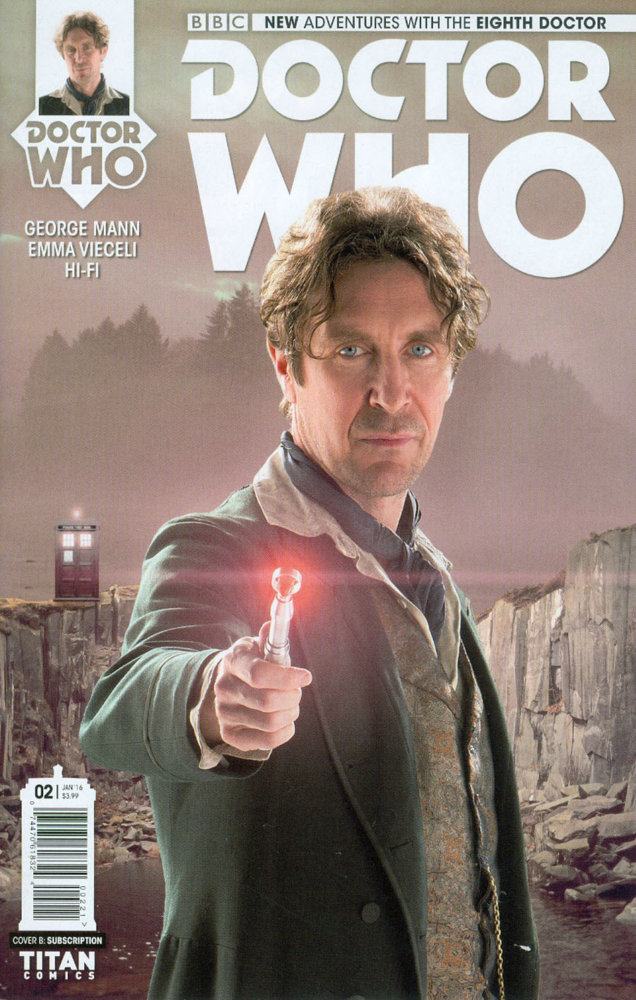 Doctor Who 8th Doctor #2 Cover B Variant Photo Subscription Cover