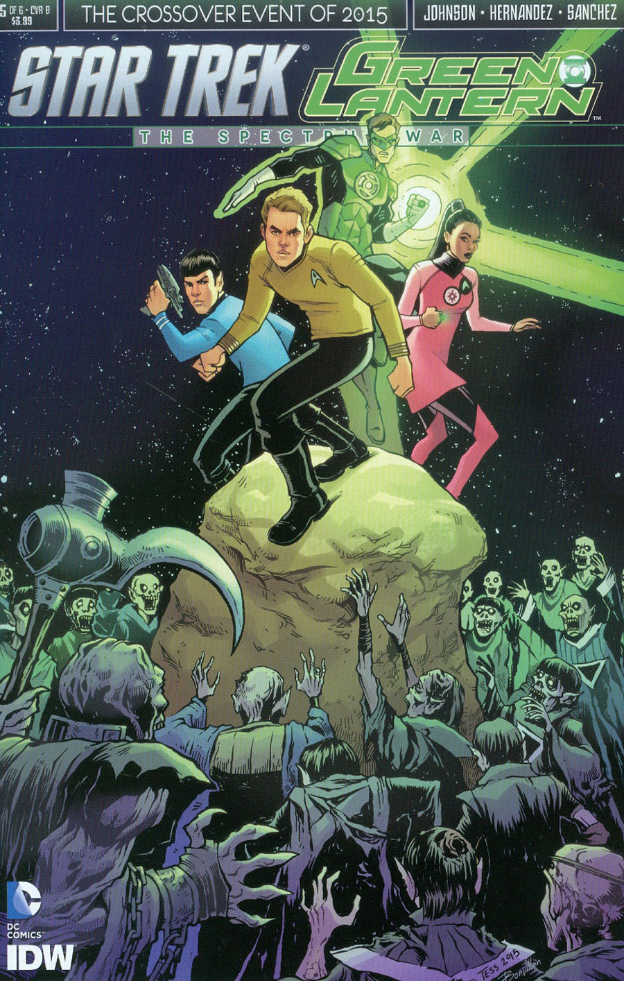 Star Trek Green Lantern #5 Cover B Variant Tess Fowler Subscription Cover