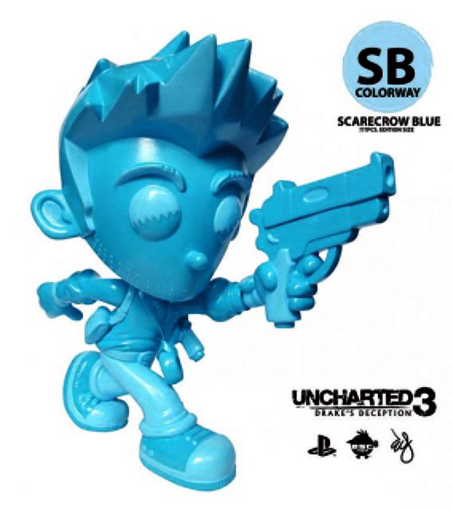 Uncharted Scarecrow Blue Drake Vinyl Figure