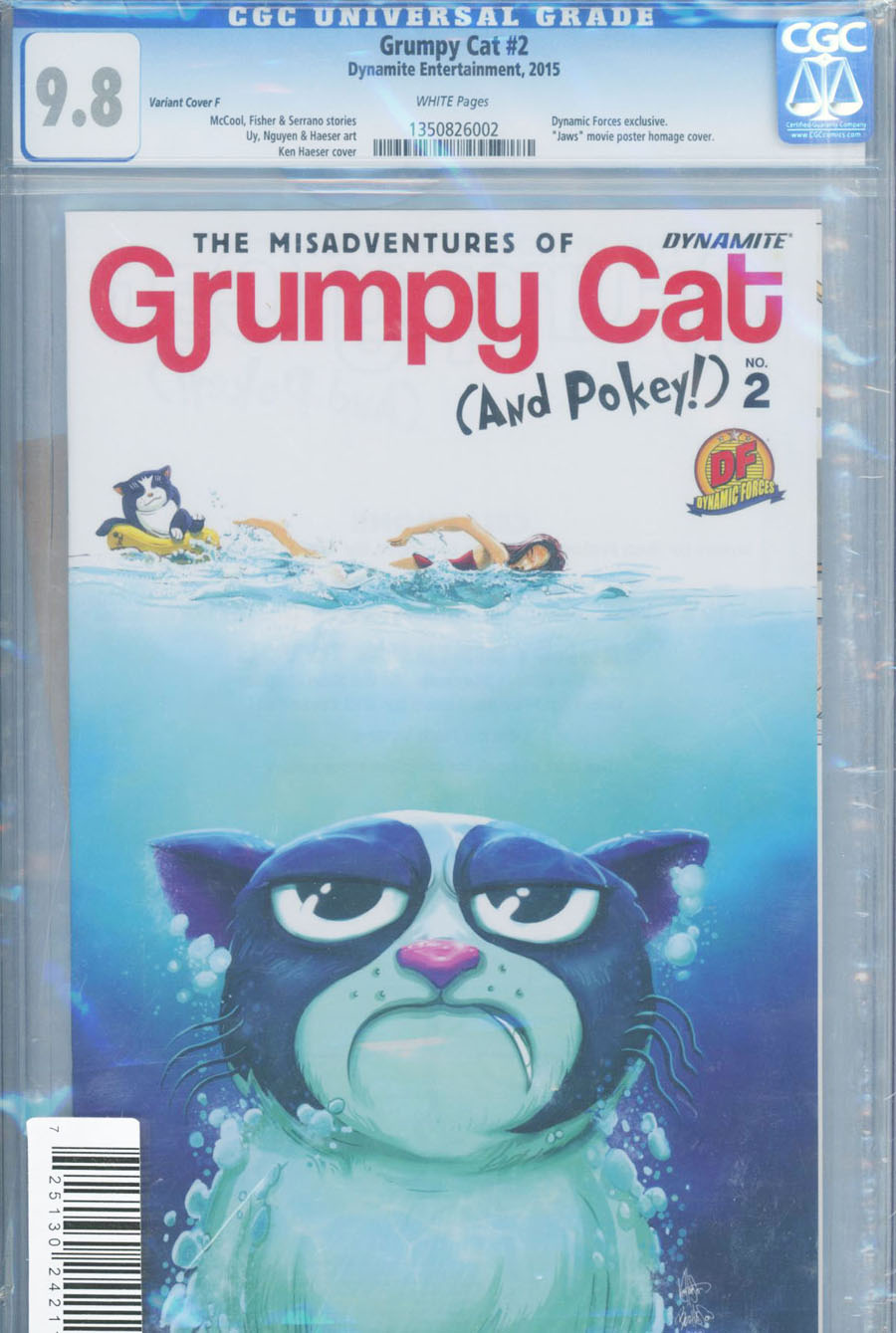 Grumpy Cat #2 Cover H DF Exclusive Ken Haeser Variant Cover CGC Graded