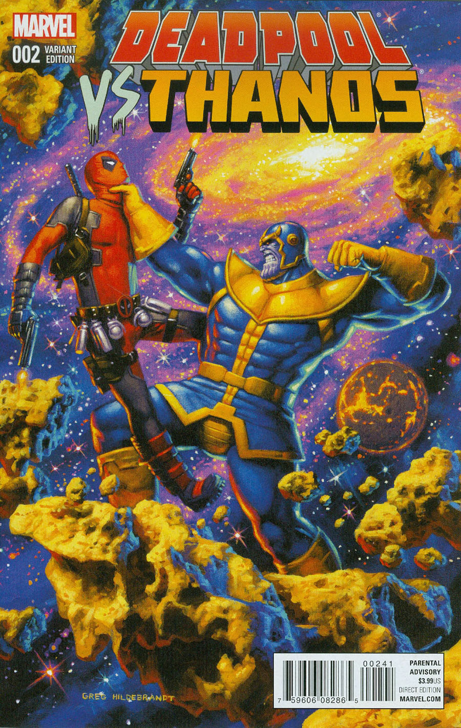 Deadpool vs Thanos #2 Cover C Variant Greg Hildebrandt Cover