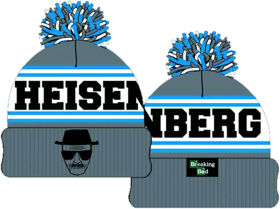 Breaking Bad Heisenberg Intarsia Knit Cuff Pom Beanie