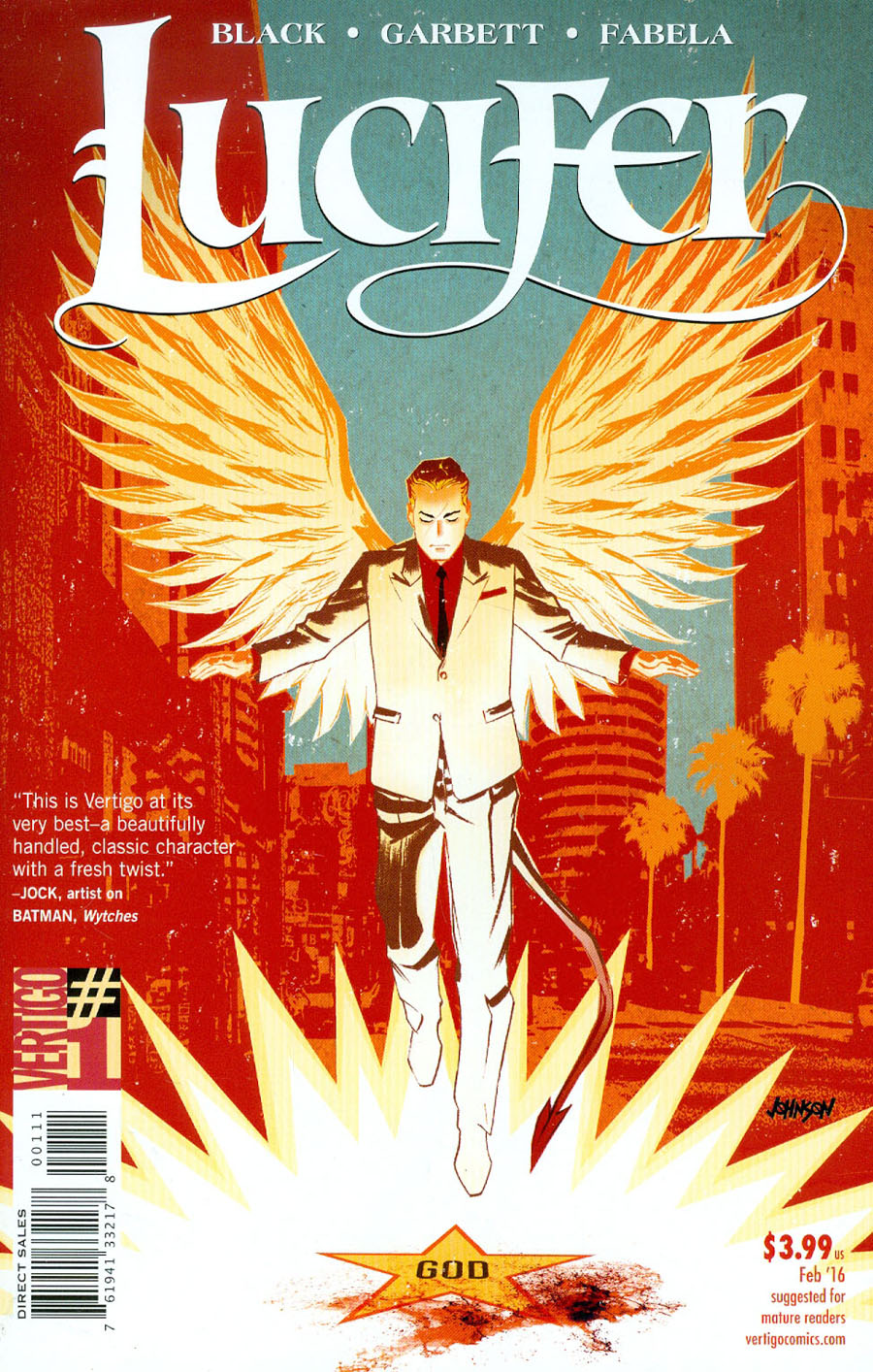 Lucifer Vol 2 #1 Cover A Regular Dave Johnson Cover