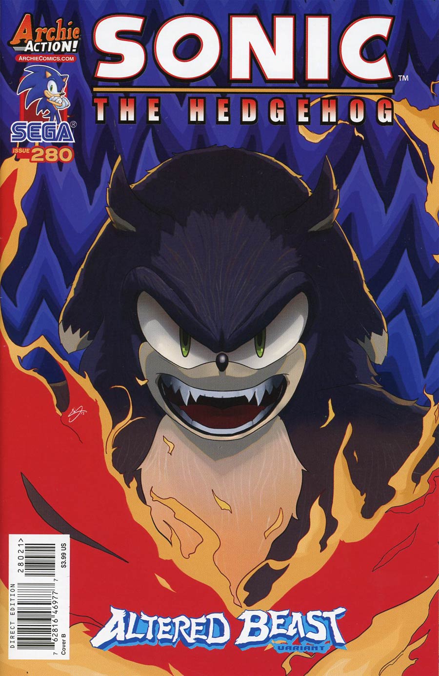 Sonic The Hedgehog Vol 2 #280 Cover B Variant Erik Ly Cover