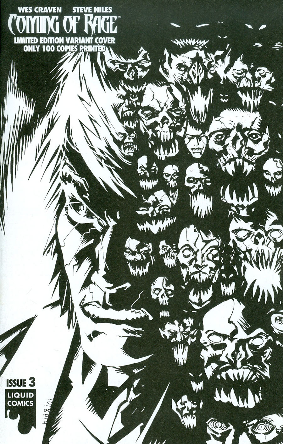 Wes Cravens Coming Of Rage #3 Cover C Variant Francesco Biagini Ultra-Limited Sketch A Cover