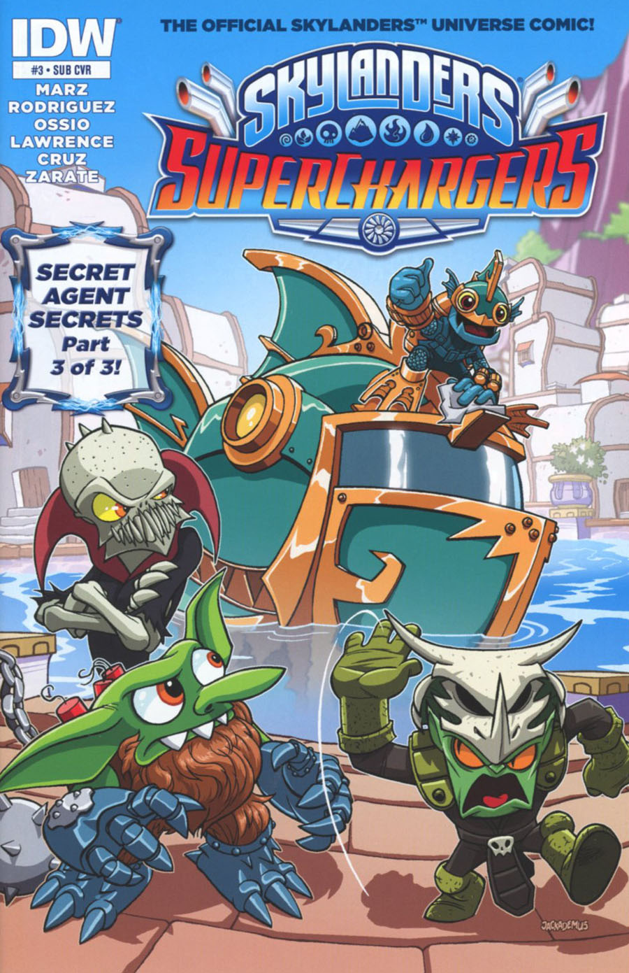 Skylanders Superchargers #3 Cover B Variant Jack Lawrence Subscription Cover