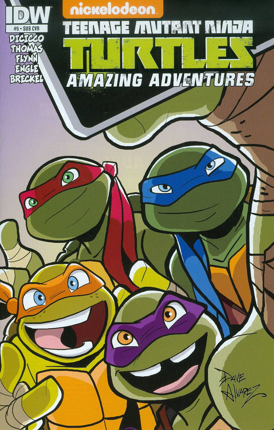 Teenage Mutant Ninja Turtles Amazing Adventures #5 Cover B Variant Dave Alvarez Subscription Cover