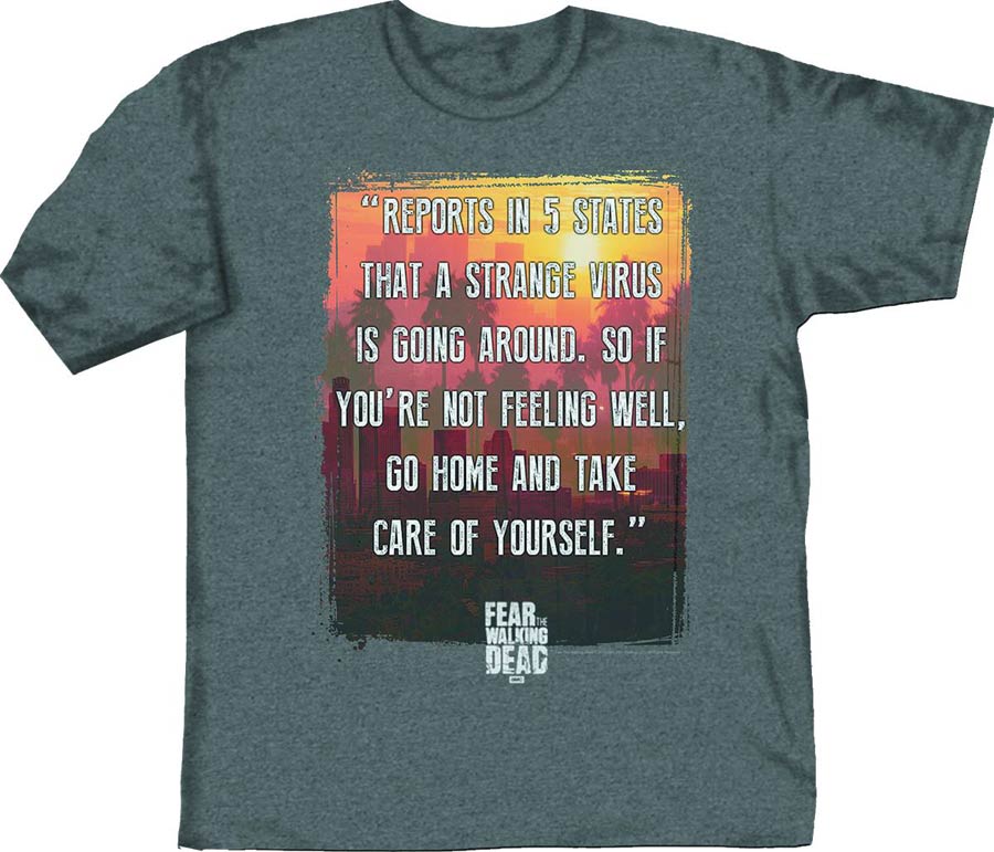 Fear The Walking Dead Take Care Of Yourself Heather T-Shirt Large