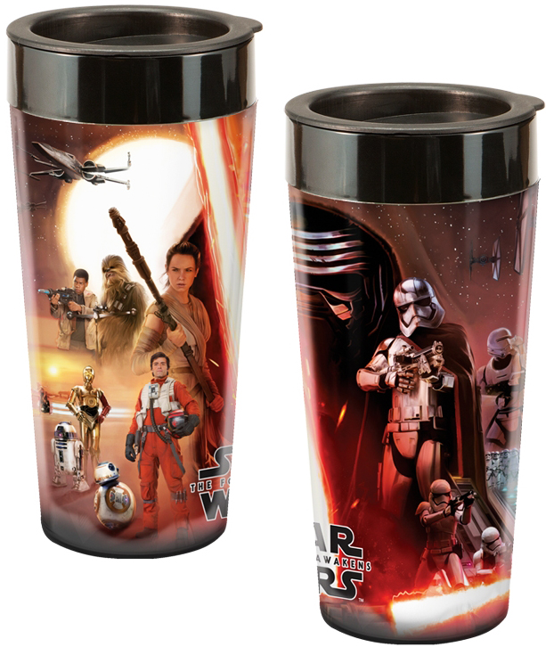 Star Wars Episode VII The Force Awakens 16-Ounce Plastic Travel Mug