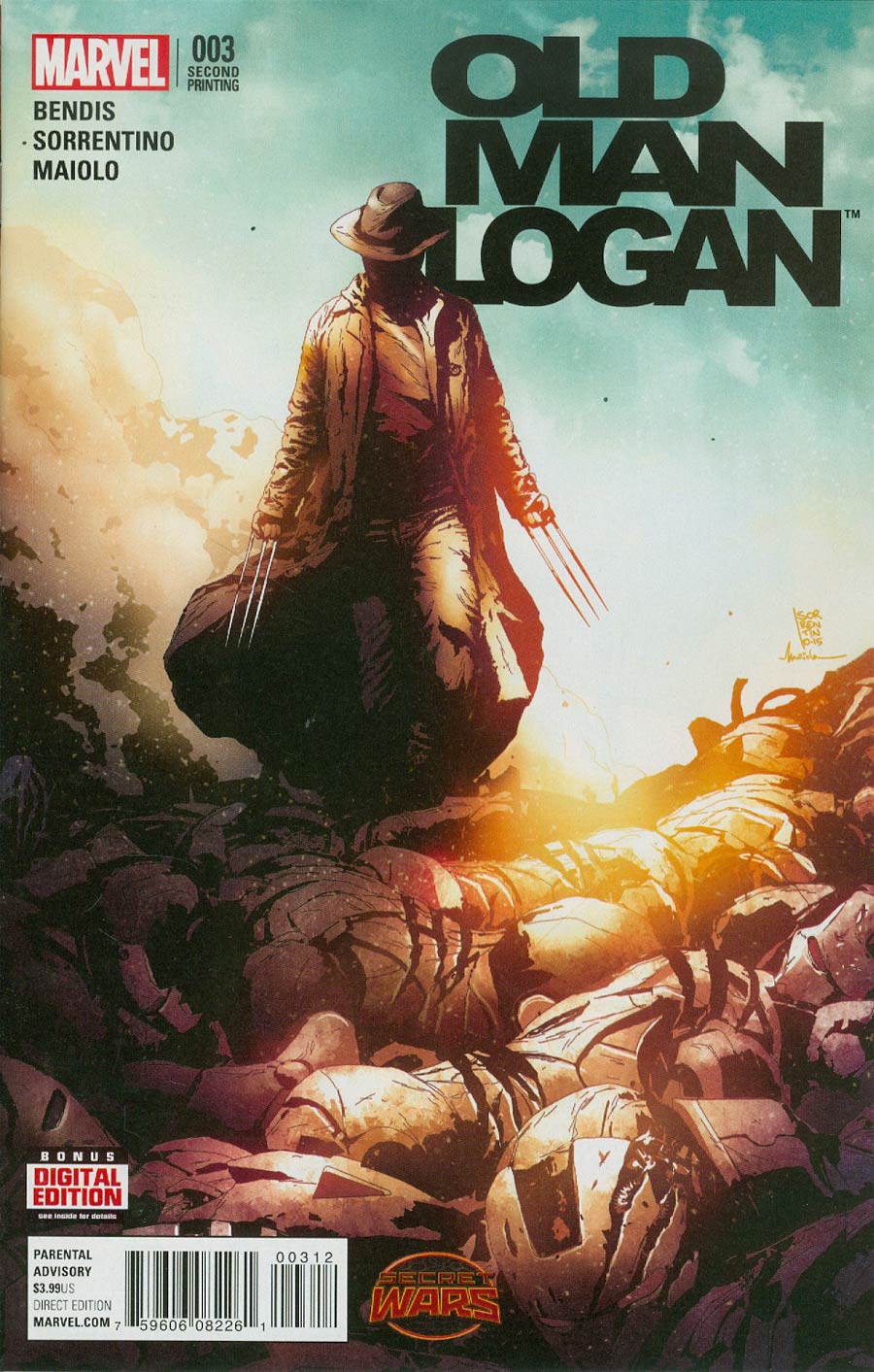 Old Man Logan #3 Cover C 2nd Ptg Andrea Sorrentino Variant Cover (Secret Wars Warzones Tie-In)