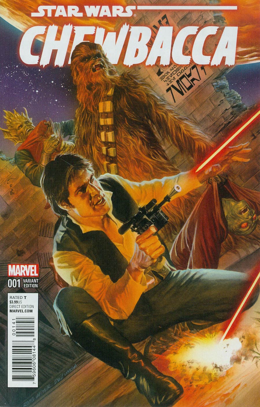 Chewbacca #1 Cover F Incentive Alex Ross Color Variant Cover