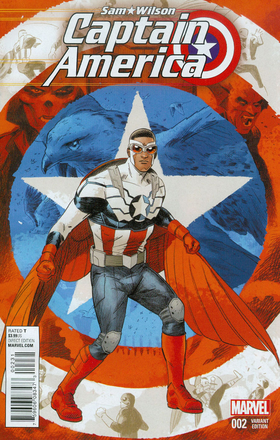 Captain America Sam Wilson #2 Cover C Incentive Evan Doc Shaner Variant Cover