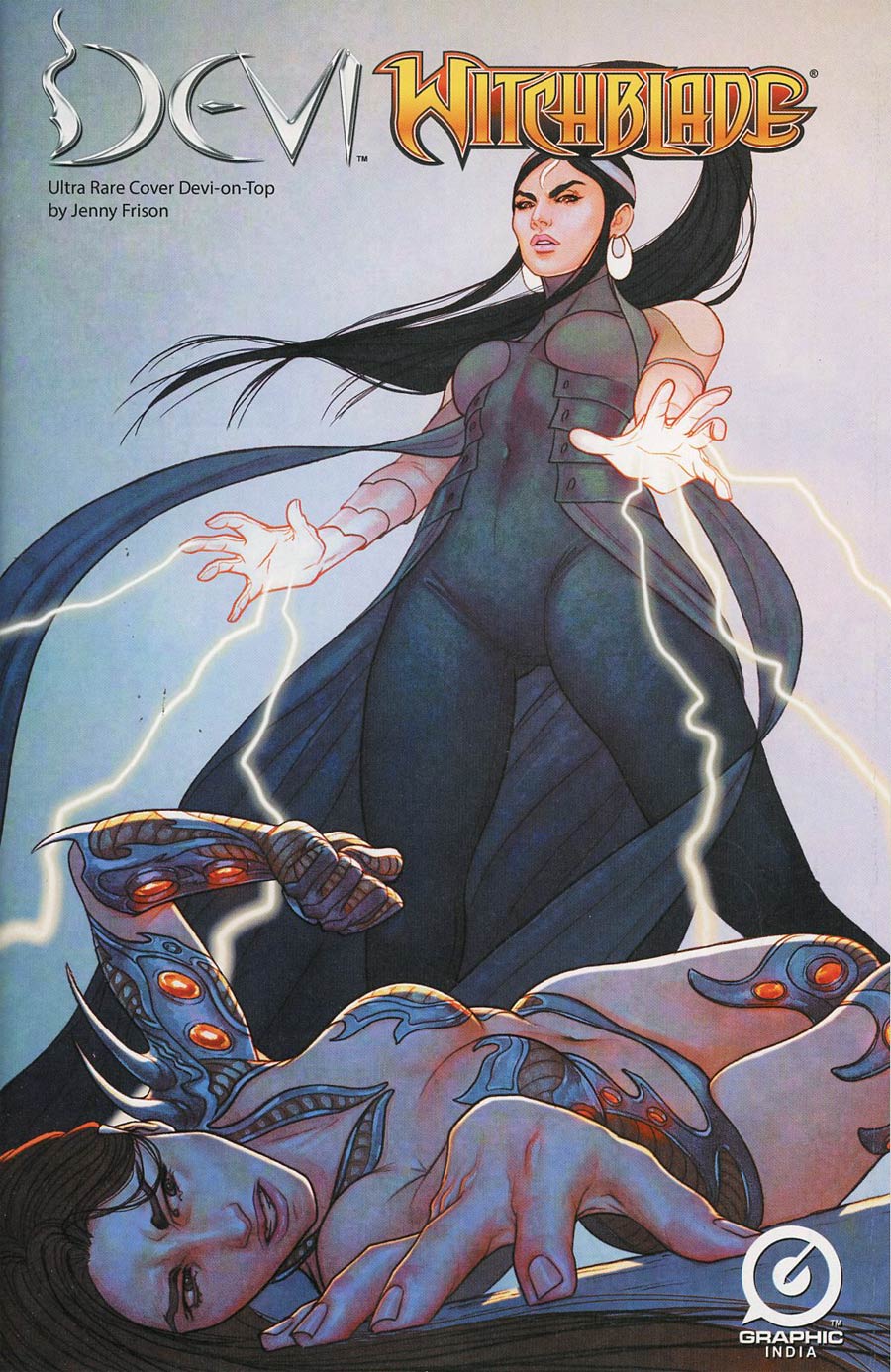 Devi Witchblade One Shot Cover D Variant Jenny Frison Devi On Top Ultra-Rare Cover