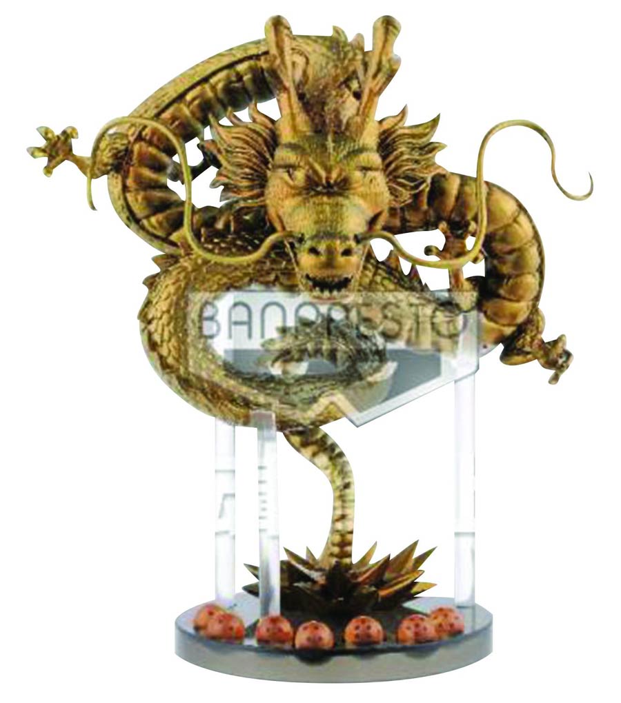 Dragon Ball Super Mega World Collectible Figure Shenron Figure Gold Version